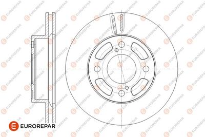 Тормозной диск EUROREPAR 1676011580 для SUZUKI CELERIO