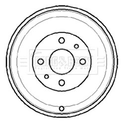 BORG & BECK BBR7012 Тормозной барабан для FIAT MAREA (185_) 1.9 JTD 110 (185AXT1A) BORG & BECK BBR7012 Тормозной барабан для FIAT MAREA (185_) 1.9 JTD 110 (185AXT1A)