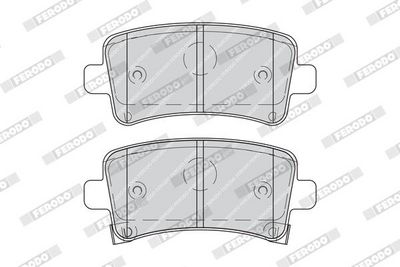 BREMSBELAGSATZ SCHEIBENBREMSE FERODO FDB4209 1