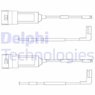 DELPHI LZ0113 Датчик износа тормозных колодок  для DAEWOO ESPERO (Деу Есперо)