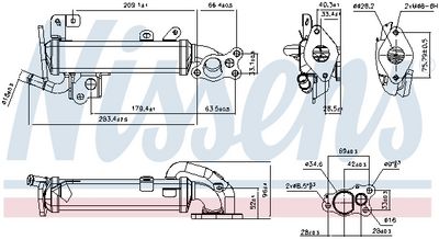 KüHLER ABGASRüCKFüHRUNG NISSENS 989535 5