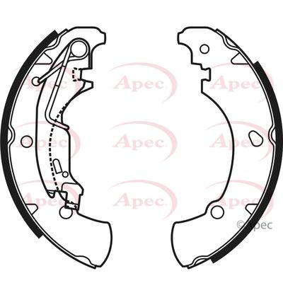 Brake Shoe Set APEC SHU667