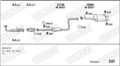 Изпускателна система WALKER RV60507