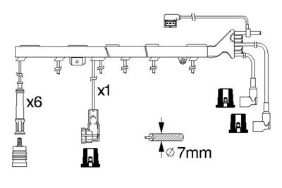 BOSCH Zündleitungssatz