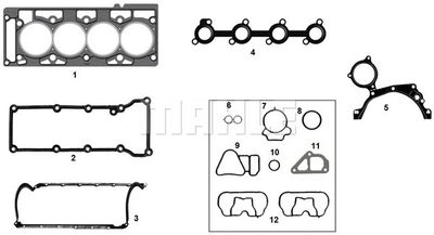 Комплект прокладок, двигатель METAL LEVE J&RM-9199/4 для FORD KA