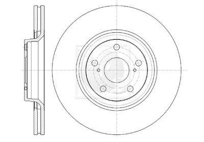 NPS T330A175 Тормозные диски для TOYOTA VERSO (_R2_) 2.2 D-CAT (AUR21_)