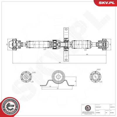Vetoakseli ESEN SKV 76SKV116 – CHEVROLET, OPEL