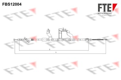 FTE FBS12004 Трос ручного тормоза  для HYUNDAI TUCSON (Хендай Туксон)