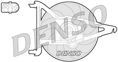 Вентилятор, охлаждение двигателя DENSO DER21021 для PEUGEOT 106