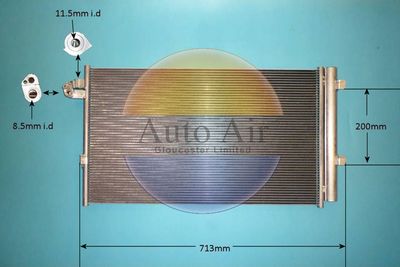 Auto Air Gloucester 16-0061 Condenser, air conditioning