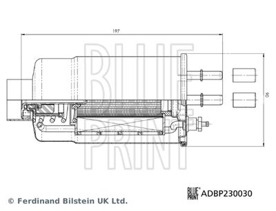 FILTRU COMBUSTIBIL BLUE PRINT ADBP230030 2