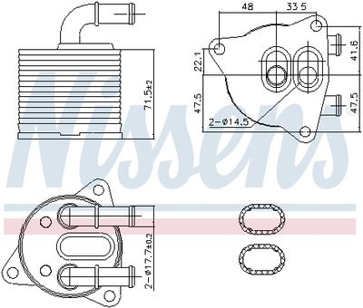 ÖLKüHLER SCHALTGETRIEBE NISSENS 91286 5