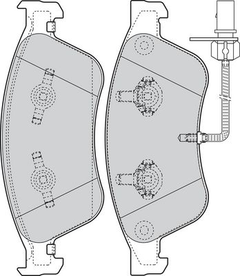 BREMSBELAGSATZ SCHEIBENBREMSE VALEO 302071 1