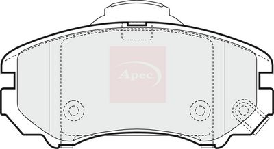 APEC Brake Pad Set, disc brake PAD1451