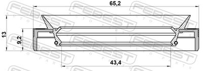 Shaft Seal, differential 95MEY-45650913R