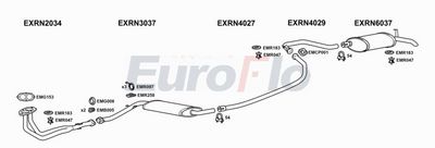 Układ wydechowy EUROFLO RN25201001B