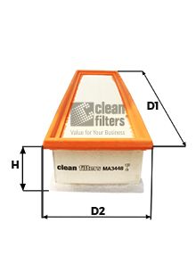 CLEAN FILTERS MA3448 Воздушный фильтр  для BMW X3 (Бмв X3)