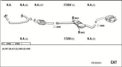 Układ wydechowy WALKER RE35024