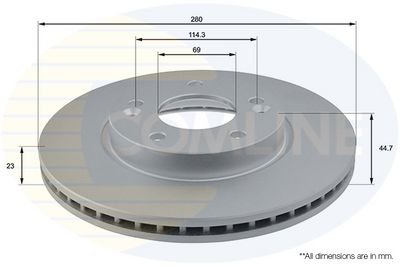 спирачен диск COMLINE ADC2416V