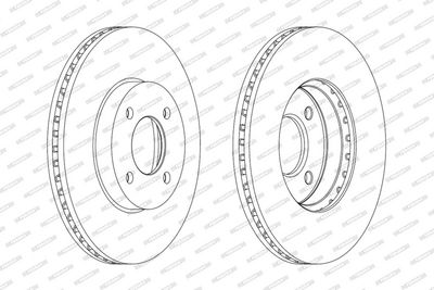 BREMSSCHEIBE FERODO DDF2067C 2