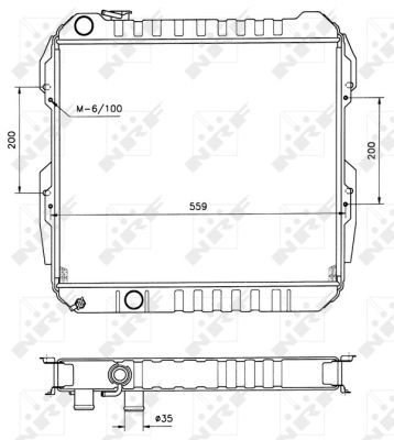 RADIATOR RACIRE MOTOR NRF 506724 4