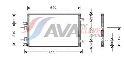 KONDENSATOR KLIMAANLAGE AVA Clever Choice AL5077