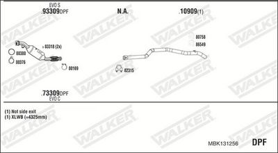 SISTEM DE ESAPAMENT WALKER MBK131256