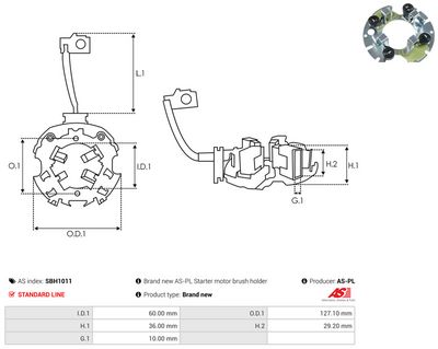Vorschau Halter, Kohlebürsten Ansicht 2