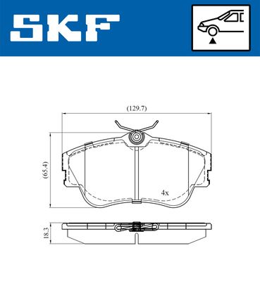 Brake Pad Set, disc brake VKBP 80321