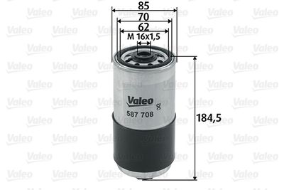 VALEO 587708 Топливный фильтр  для VOLVO 850 (Вольво 850)