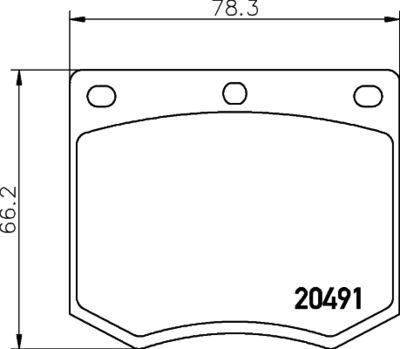 Комплект тормозных колодок, дисковый тормоз TEXTAR 2049105 для FORD CONSUL