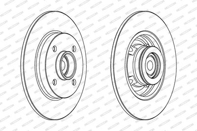 BREMSSCHEIBE FERODO DDF15611 1