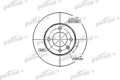 PBD1518 PATRON Тормозной диск