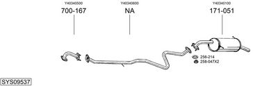 Изпускателна система BOSAL SYS09537