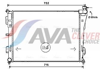 радиатор, охлаждане на двигателя AVA Clever Choice HY2379