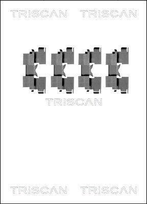 Комплектующие, колодки дискового тормоза TRISCAN 8105 691617 для SUZUKI IGNIS