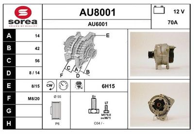 GENERATOR SNRA AU8001