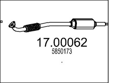 FILTRU FUNINGINE/PARTICULE SIST.DE ESAPAMENT MTS 1700062