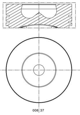 Zuiger - 0083701 - MAHLE