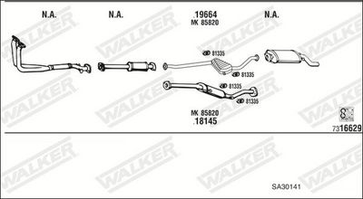 Изпускателна система WALKER SA30141