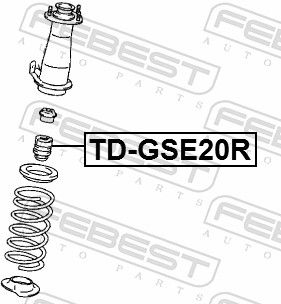 TAMPON CAUCIUC SUSPENSIE FEBEST TDGSE20R 1