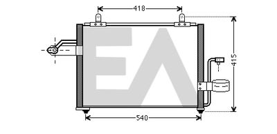 EACLIMA 30C20022 Радиатор кондиционера  для CHEVROLET REZZO (Шевроле Реззо)