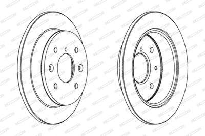 Тормозной диск FERODO DDF544 для MAZDA 929