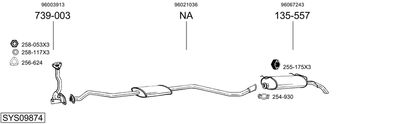ABGASANLAGE BOSAL SYS09874