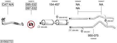 SISTEM DE ESAPAMENT BOSAL SYS02772