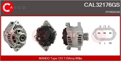 GENERATOR / ALTERNATOR CASCO CAL32176GS