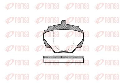 Sada brzdových destiček, kotoučová brzda REMSA 0222.00