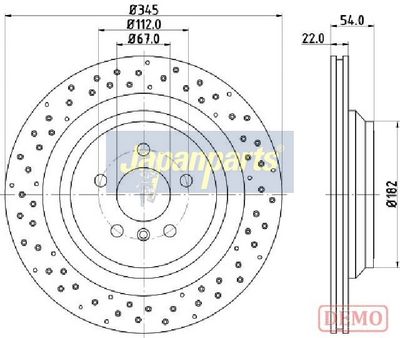 спирачен диск JAPANPARTS