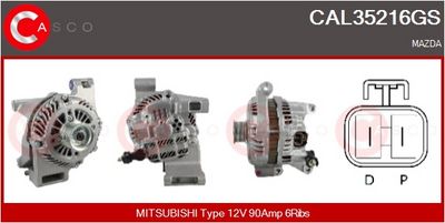GENERATOR / ALTERNATOR CASCO CAL35216GS