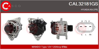 GENERATOR / ALTERNATOR CASCO CAL32181GS